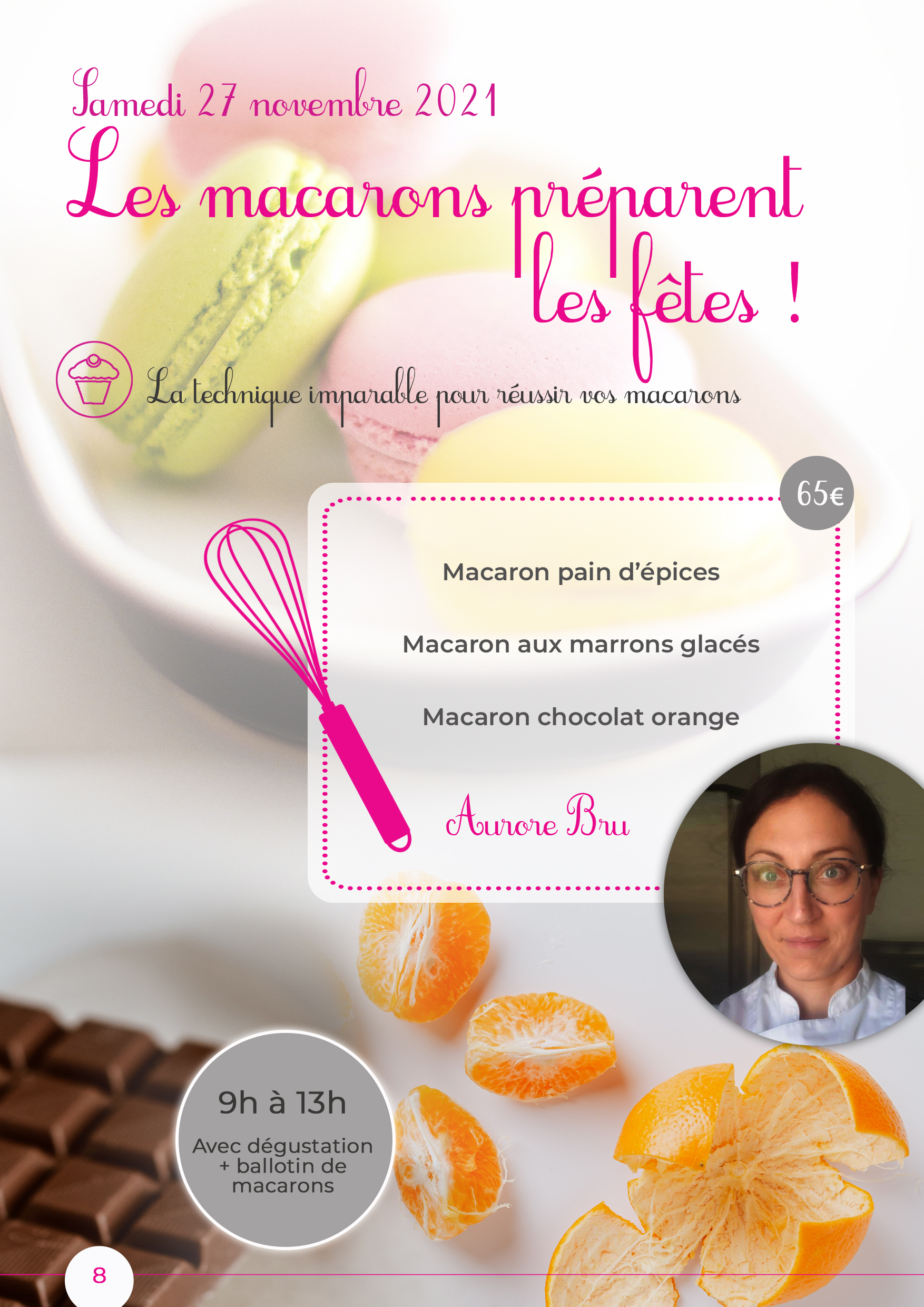 Atelier 3 Les macarons préparent les fêtes