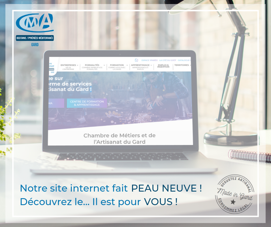 Lancement du nouveau site internet de la CMA du Gard