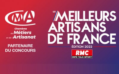 4e édition du concours RMC des "Meilleurs Artisans de France". Clôture des inscriptions le 1er juillet 2022. Inscrivez-vous !
