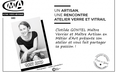 Clotilde GONTEL Maître Verrier, Maître Artisan en Métier d’Art présente son atelier et vous fait partager sa passion !
