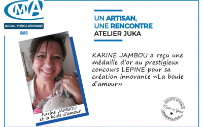 Un artisan une rencontre ATELIER JUKA by Karine JAMBOU qui a conçu et réalisé un cadeau personnalisé transgénérationnel rempli d’amour.
