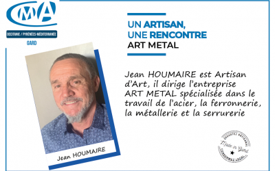 L’entreprise ART METAL est une entreprise spécialisée dans le travail de l’acier, la ferronnerie, la métallerie et la serrurerie dirigée par M. HOUMAIRE, qui est Artisan d’Art.