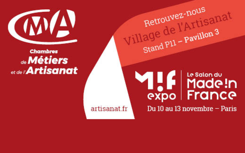 Salon mif expo : rdv au village de l'artisanat! Du 10 au 13 novembre à Paris, Porte de Versailles. Retrouvez les artisans d'Occitanie