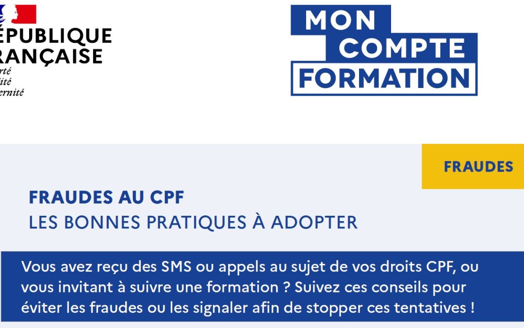 Fraudes au cpf les bonnes pratiques