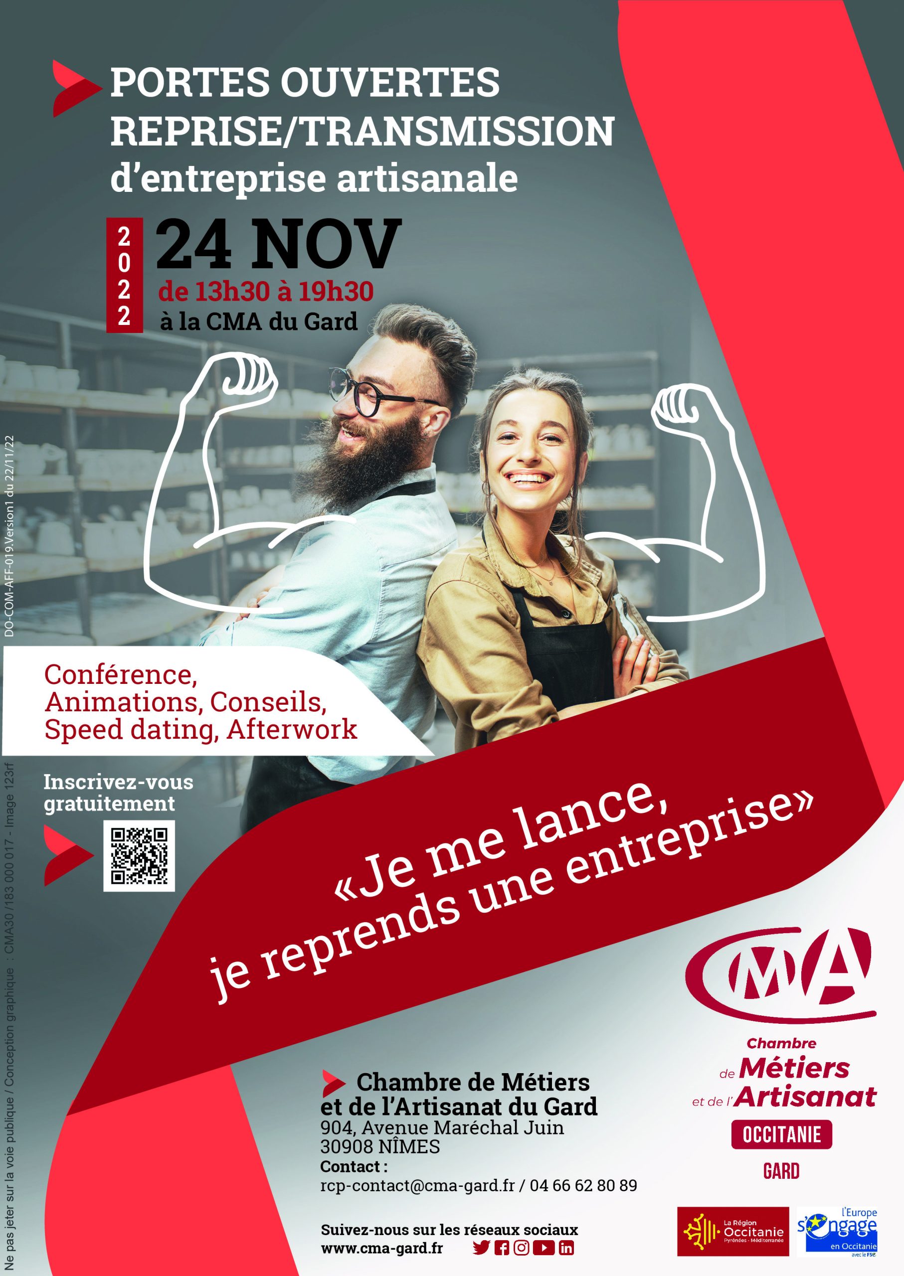 Save The Date // Portes ouvertes Reprise/Transmission [Je me lance, je reprends une entreprise!