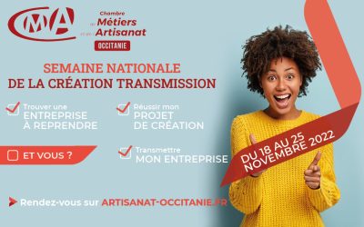 Semaine Nationale de la Création Transmission: Une semaine pour développer votre potentiel entrepreneurial !