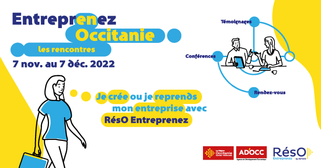 Entreprenez en Occitanie: Le 1er décembre dans le Gard, retrouvez les temps forts organisés par AD’OCC et le RésO Entreprenez!