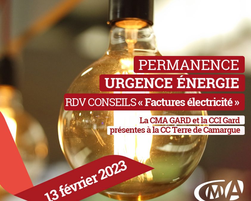 Permanence Urgence Energie à la CC Terre de Camargue