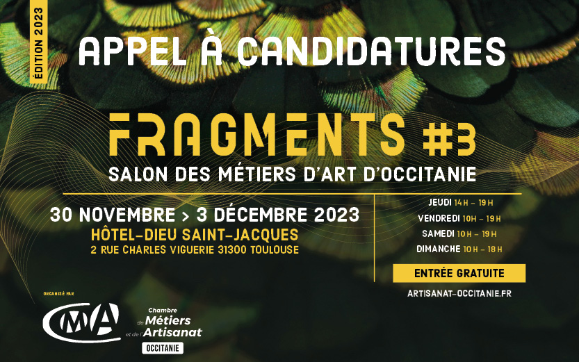 Appel à candidatures salon FRAGMENTS#3