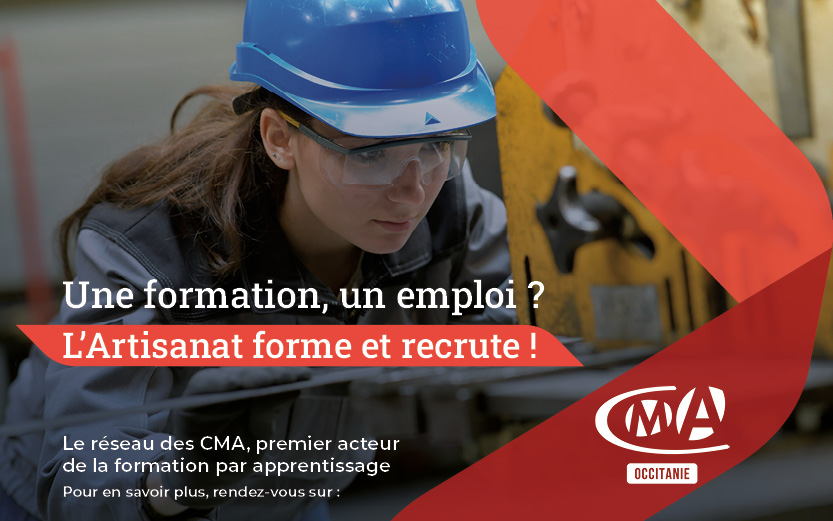 Une formation, un emploi ? L’artisanat forme et recrute !