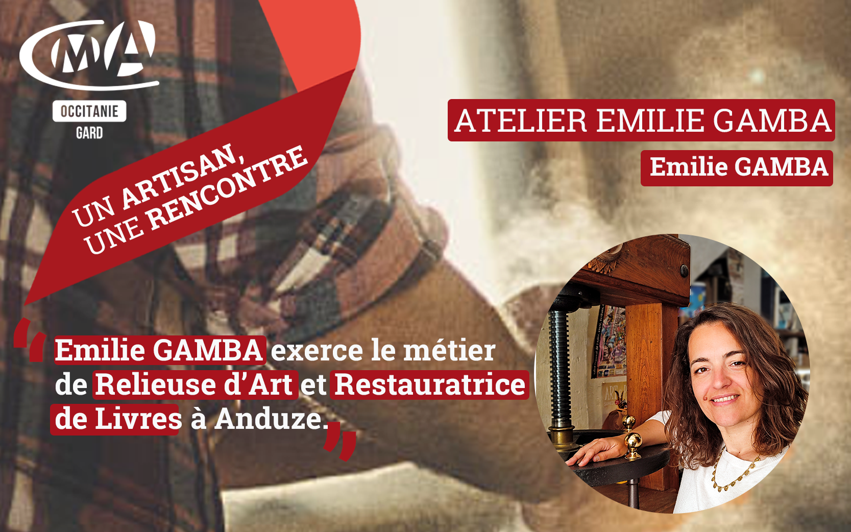 Un Artisan, une rencontre ATELIER EMILIE GAMBA