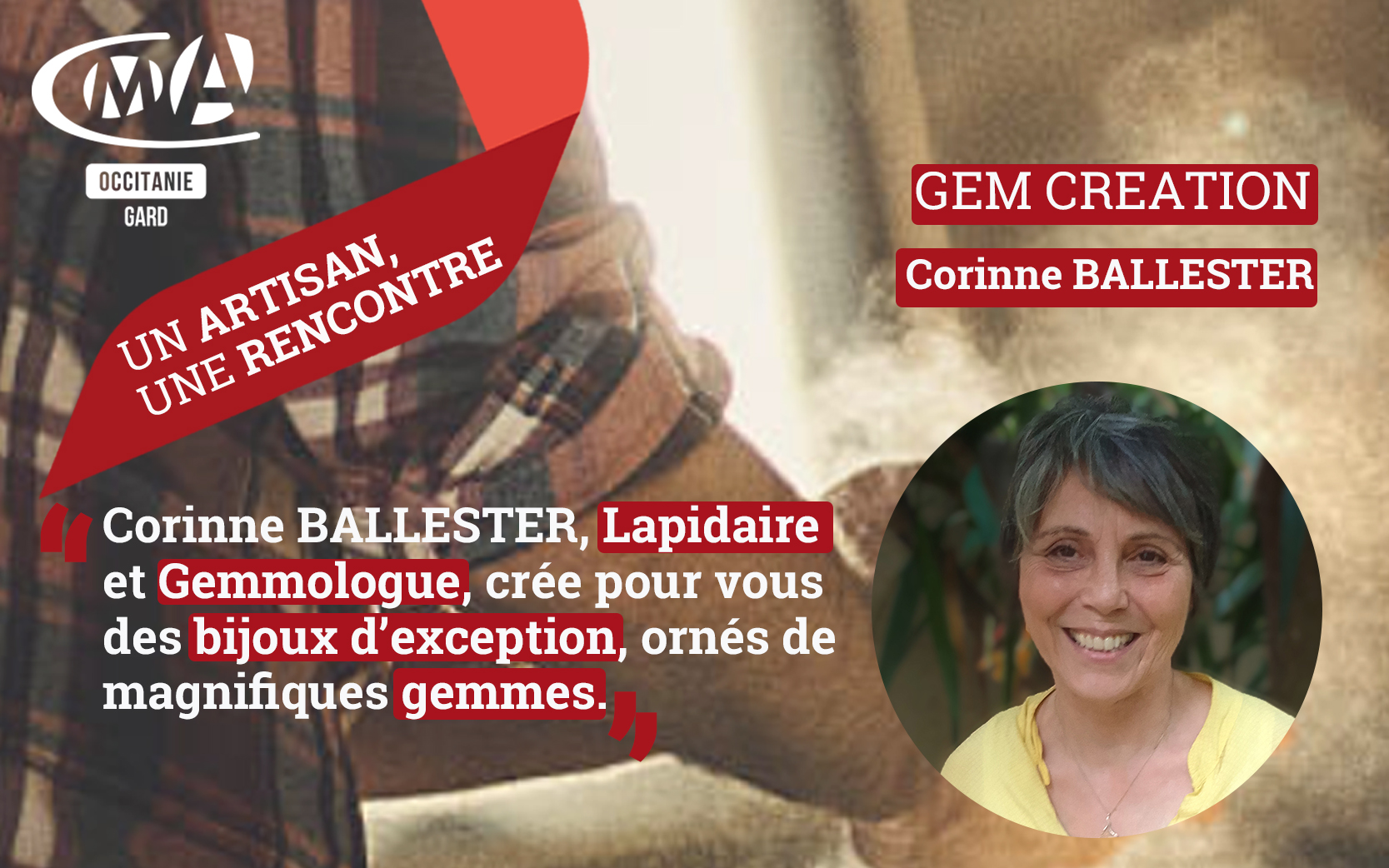Un artisan une rencontre: Corinne Ballester
