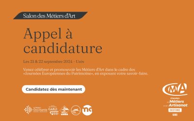 Appel à candidature Salon des Métiers d'Art