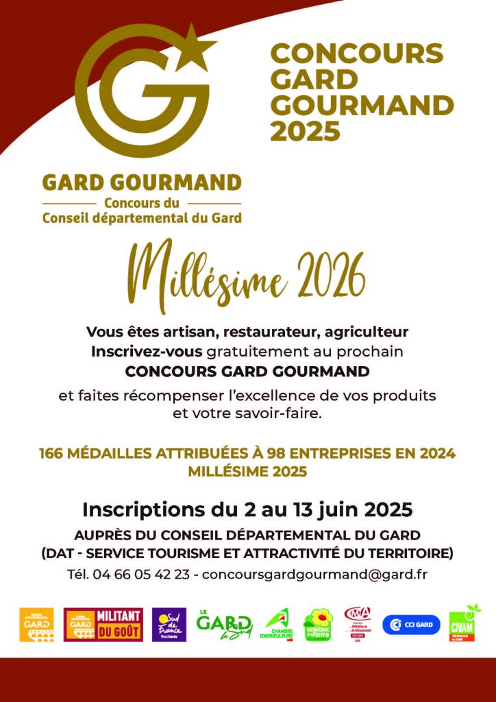 Concours Gard Gourmand 2025, millésime 2026