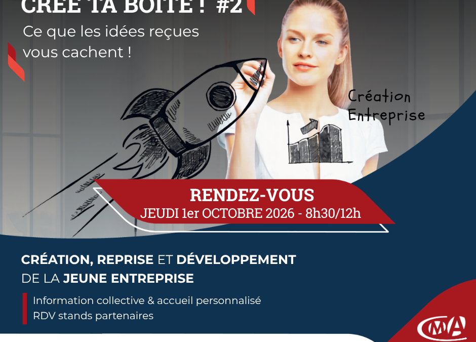CRÉE TA BOÎTE #2 : le prochain rendez-vous arrive le 1er octobre